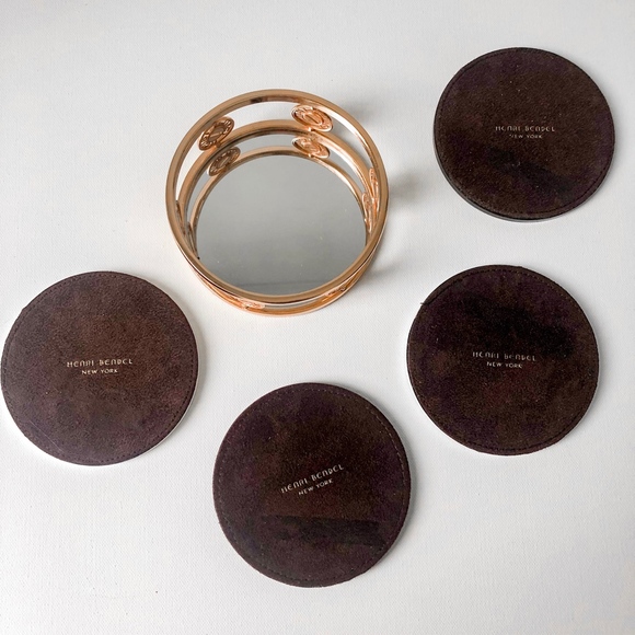 ❌SOLD [Henri Bendel] RARE Stripe Coaster Set - Picture 5 of 5
